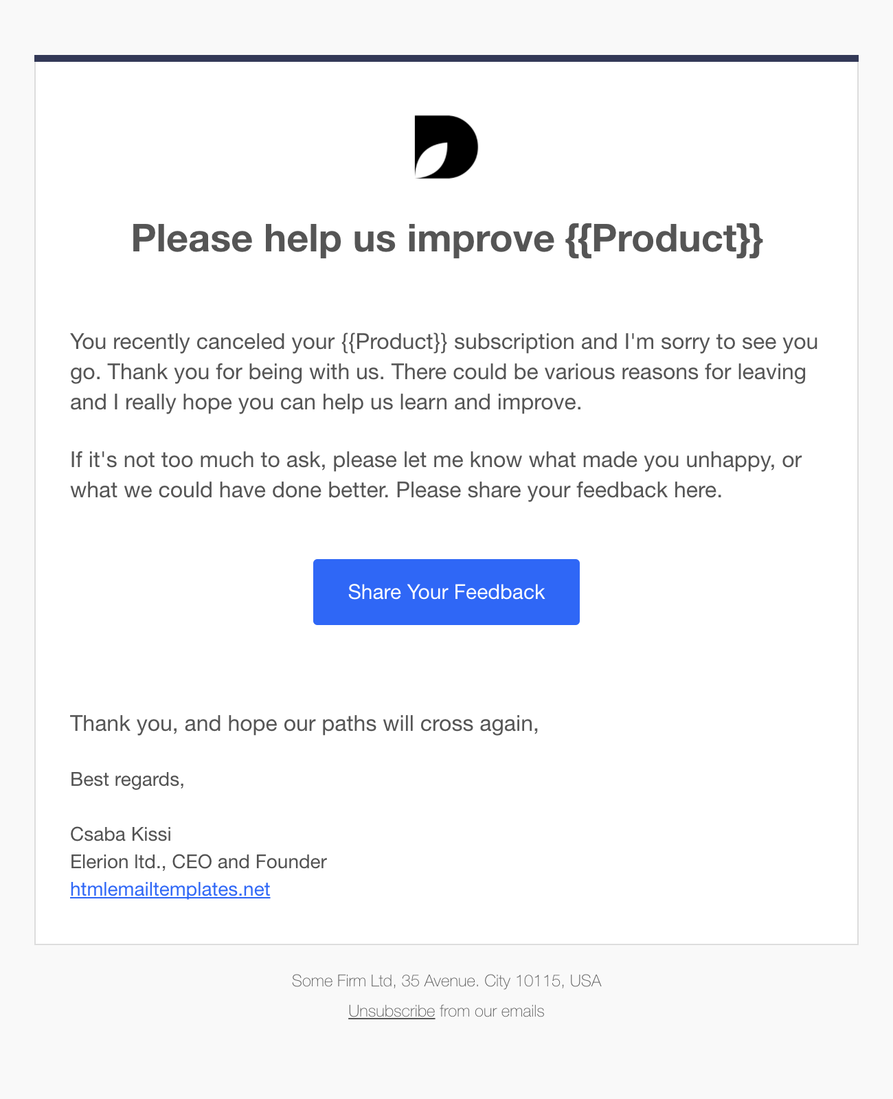 Free HTML Email Templates for SaaS and Startups