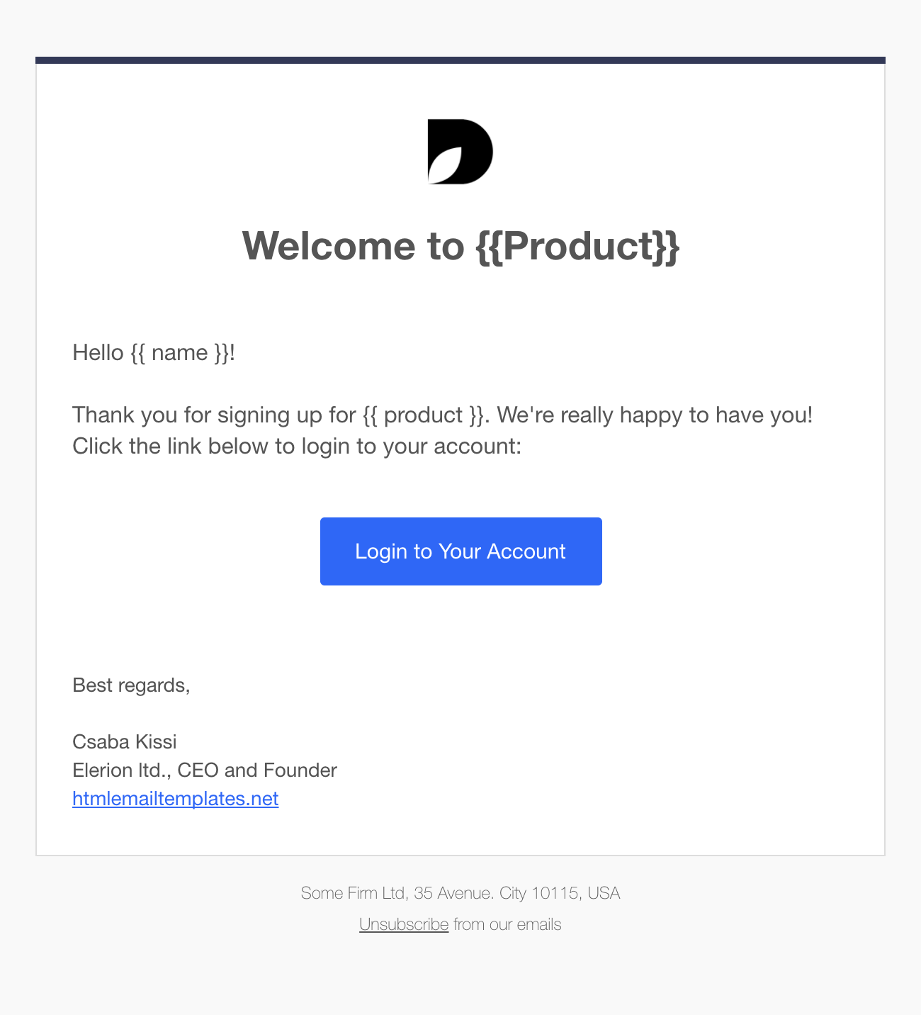 Free HTML Email Templates For SaaS And Startups